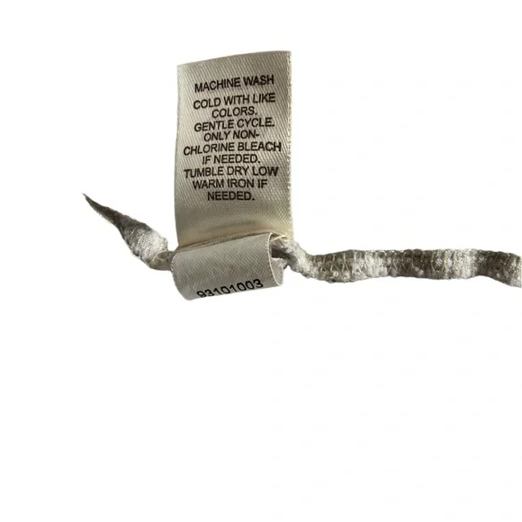 Pure Jill Pima Cotton ALine Tee Women L Oatmeal Heather Long Sleeve Scoop Neck - Picture 8 of 8